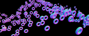 Canvas animation - particles, three.js